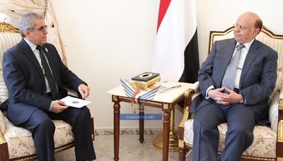 رئيس الجمهورية يستقبل رئيس بعثة مجلس التعاون لدول الخليج العربية لدى اليمن