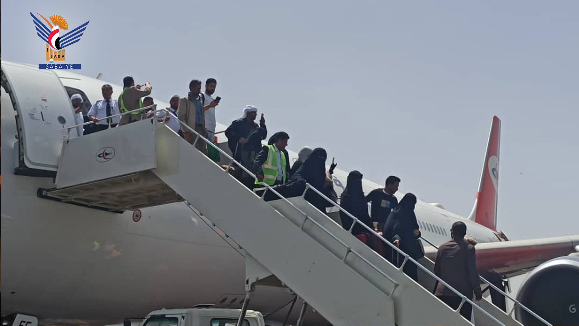 ​وصول الرحلة الثالثة إلى مطار صنعاء الدولي قادمة من الأردن