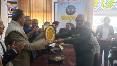 تكريم قيادات وكوادر مصلحة الدفاع المدني ومطافي مطار صنعاء الدولي
