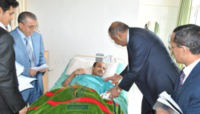 نائب وزير الداخلية يطلع على أحوال المرضى في مستشفى الشرطة النموذجي