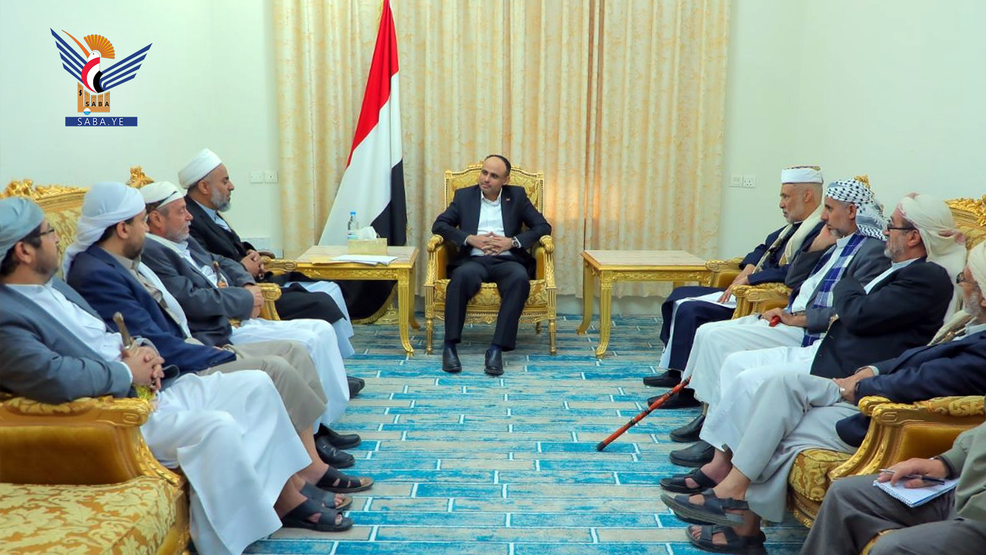 الرئيس المشاط يلتقي أعضاء الهيئة العليا لرابطة علماء اليمن